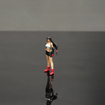 1:43 Масштаб Тифа Девушка Фигура Модель Сцена Дисплей Аксессуары Смола Кукла Игрушка Взрослые Вентиляторы Коллекционные