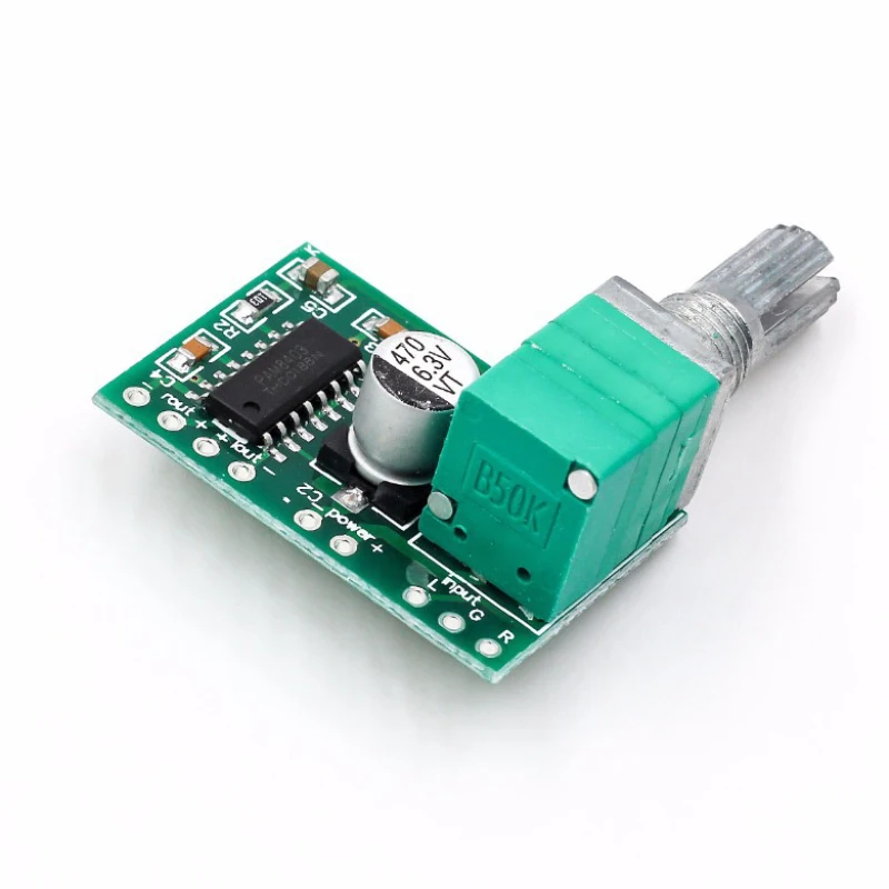 PAM8403 плата мини-аудио 5 В цифровой усилитель с переключателем потенциометр может быть с питанием от USB Одноканальный стереофонический 0