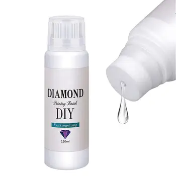 120 мл DIY DiamondPainting Conserver Permanent Hold & Shine Effect Sealer Осветлитель Клей Чистый гель