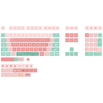 132 клавиши PBT DyeСублимационная крышка для клавиш XDA для игровой клавиатуры