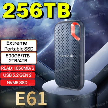16 ТБ PS5 НОВЫЙ SSD E30 E61 E81 Extreme PRO 4 ТБ 2 ТБ 1 ТБ 480 ГБ USB 3.2 Портативный внешний твердотельный накопитель NVME Жесткий диск для PS5 ПК