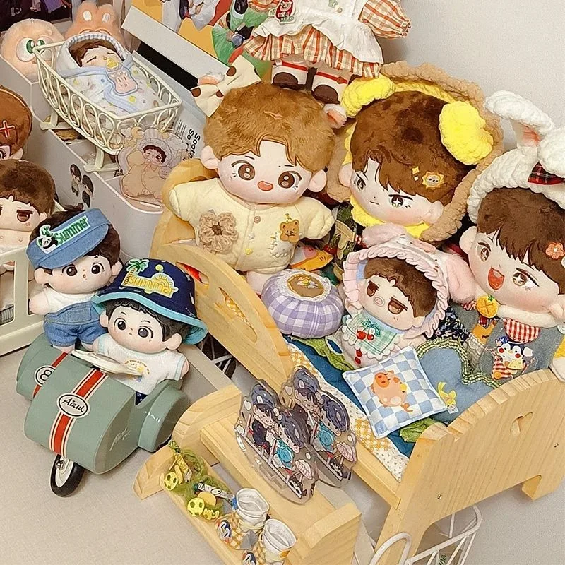 Baby Doll Миниатюрная кровать с лестницей Модная кукла Play для 20 см 1/6 куклы Аксессуар Игровой дом Набор мебели Украшение кукольного домика 5