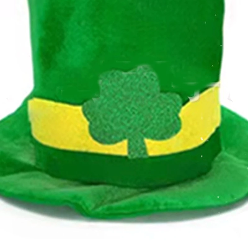 Зеленый Лепрекон Шляпа Патрик Дэй Ирландская Шляпа Лепрекона Ирландский галстук-бабочка 2