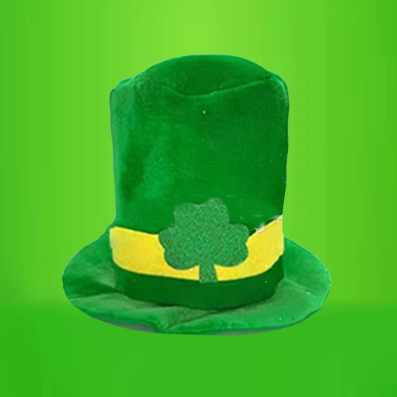 Зеленый Лепрекон Шляпа Патрик Дэй Ирландская Шляпа Лепрекона Ирландский галстук-бабочка 4