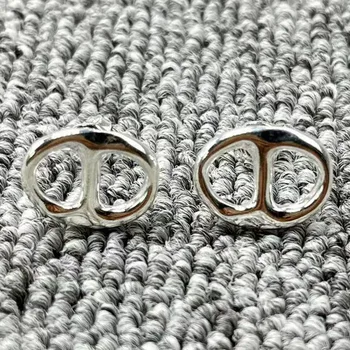 2022 Новый UNOde50 Изысканные Модные Гальванические 925 Серебряные Двойные D Серьги-гвоздики Фестиваль Ювелирные изделия Подарок