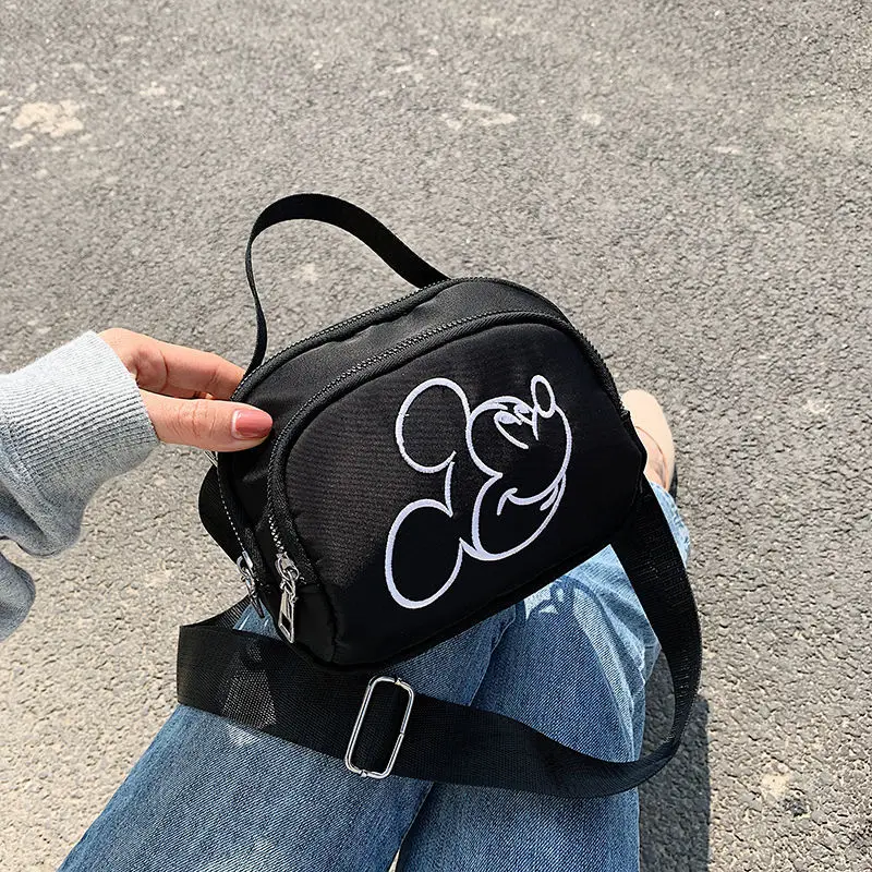 Disney New Mickey Женская сумка-мессенджер на плече Роскошный бренд Модная женская сумка Сумка для мобильного телефона большой емкости Кошелек для монет 3