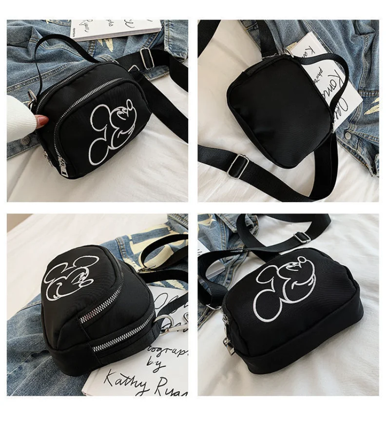 Disney New Mickey Женская сумка-мессенджер на плече Роскошный бренд Модная женская сумка Сумка для мобильного телефона большой емкости Кошелек для монет 4