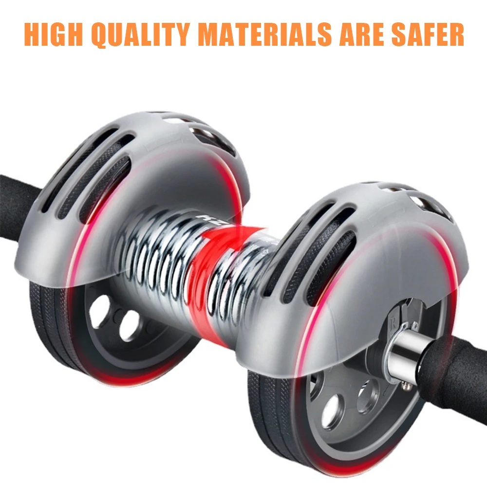 Sport AB Roller Sport Abdominal Roller Silent Home Fitness Automatic Rebound Belly Wheel Training Muscle Trainer с ковриком 1