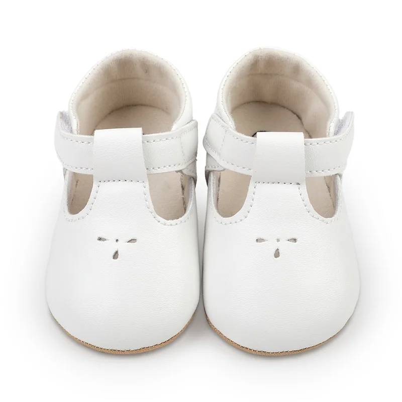 0-18M Новорожденная Девочка Премиум PU Flats Младенец First Walker Кроватка Обувь для вечеринки Фестиваль Baby Shower 1