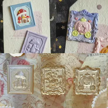 3D тисненая сургучная печать Головка штампа, матовая, тыквенный гриб, цветочный скрапбукинг открытки конверты, свадебные приглашения глава