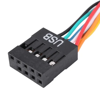 4X черный USB 2.0 9-контактный гнездо на USB 3.0 20-контактный разъем для кабеля