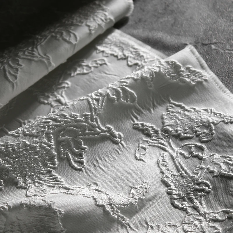  трехмерный узор яркая текстура утолщенная плиссированная жаккардовая ткань дизайнерская ткань ткань на метр для шитья материала своими руками 1