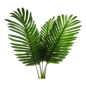 5Piece Искусственные листья пальмы Листья искусственной черепахи Листья тропической пальмы Искусственные растения
