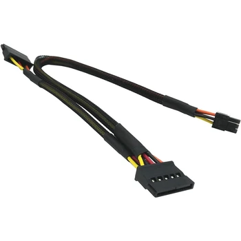 5X Mini 6-контактный к 15-контактному X2 SATA кабель питания для DELL Vostro 3650 3653 3655 Настольный компьютер HDD SSD Кабель расширения