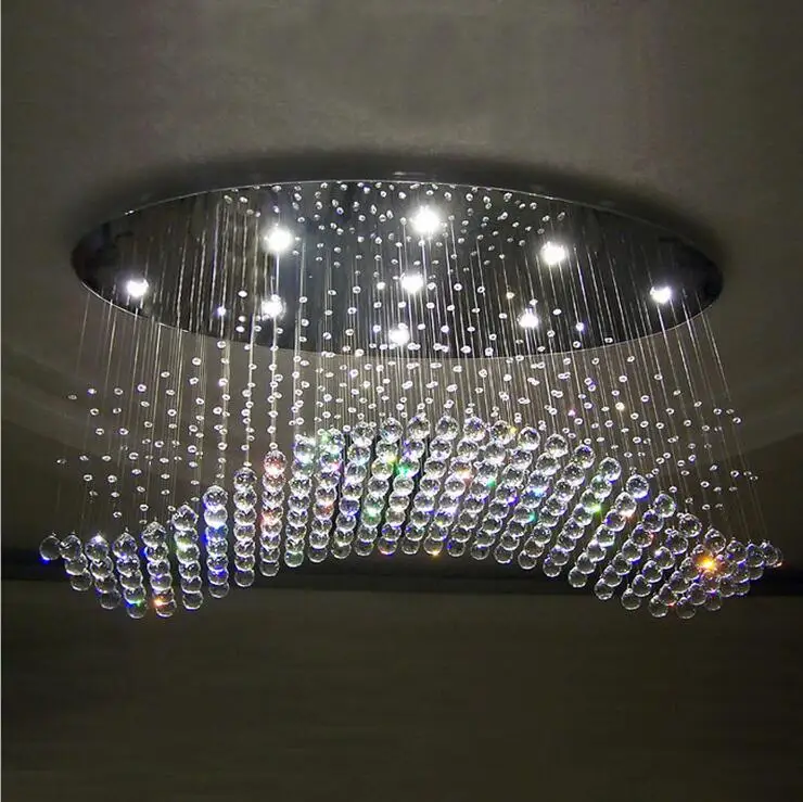 Хрустальный светодиодный потолочный светильник для гостиной, креативное освещение ресторана, модная романтическая лампа для спальни 1