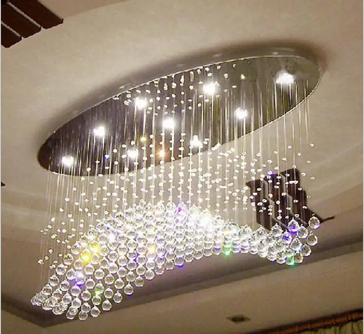 Хрустальный светодиодный потолочный светильник для гостиной, креативное освещение ресторана, модная романтическая лампа для спальни 2