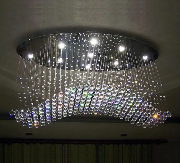 Хрустальный светодиодный потолочный светильник для гостиной, креативное освещение ресторана, модная романтическая лампа для спальни 3