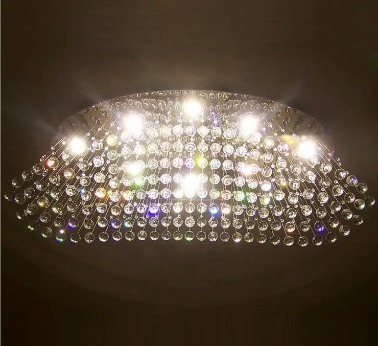 Хрустальный светодиодный потолочный светильник для гостиной, креативное освещение ресторана, модная романтическая лампа для спальни 4