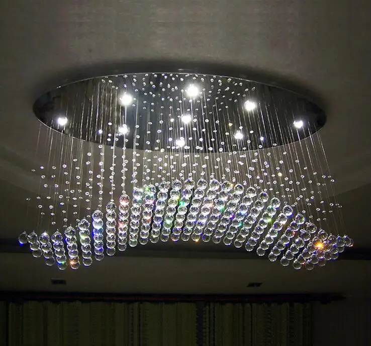 Хрустальный светодиодный потолочный светильник для гостиной, креативное освещение ресторана, модная романтическая лампа для спальни 5
