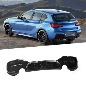 ABS Диффузор заднего бампера Губа для BMW 1 серии F20 M Sport M135i M140i 2015-2019 O-O / OO-OO Задний спойлер Автомобильный стайлинг