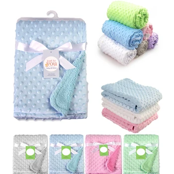 Baby Peas Плюшевое одеяло Новорожденный пеленание Термо Мягкое флисовое одеяло Коляска Чехол для сна Детское банное полотенце Постельное белье для младенцев