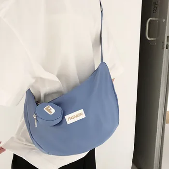 Bags Студенческая сумка унисекс для мужчин и женщин 2023 новая модная повседневная сумка через плечо большой емкости в корейском стиле