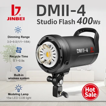 JINBEI DMII-4 400 Вт Студийная вспышка Фотосъемка Стробоскоп с триггером для цифровой зеркальной камеры Canon Nikon Pentax Olympus