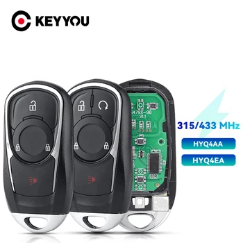 KEYYOU 4 / 5BTN Смарт-дистанционный ключ 315/433 МГц ID46 Чип для Buick Envision LaCrosse 2017 2018 2019 ENCORE HYQ4AA / HYQ4EA Keyless Go