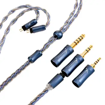 Kinera Ace 2.0 Модульный кабель для наушников 2,5 + 3,5 + 4,4 мм Съемный штекер Медный 0,78 2-контактный / MMCX Кабель для Kz EDX PR2