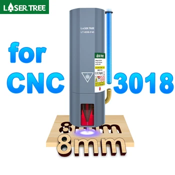 LASER TREE 80W-F45 Профессиональный лазерный модуль мощностью 10 Вт 450 нм TTL Модуль синего света для гравера с ЧПУ 3018 PRO Станки для резки дерева