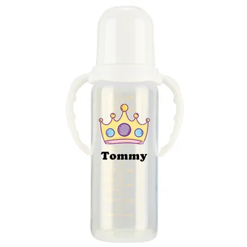 MIYOCAR персонализированная цветная корона детская бутылочка без бисфенола А пластик 260 мл стандартное горлышко специальный подарок для детской прекрасной бутылочки для кормления
