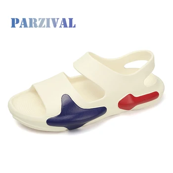 PARZIVAL Летние сандалии для мужчин Дышащие домашние тапочки Пляжная обувь на открытом воздухе Модная водная обувь Сандалии Сандалии на платформе
