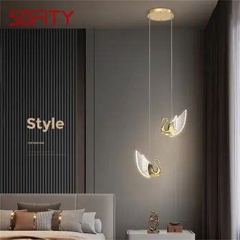 SOFITY Nordic Creative Swan Подвесной светильник Люстра Подвесной светильник Современный светильник для гостиной Столовая