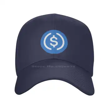 USD Монета (USDC) Логотип высшего качества Джинсовая кепка Бейсболка Вязаная шапка