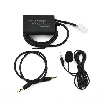 Vehicle Bluetooth5.0 Kit Гарнитура Стерео AUX Адаптер Интерфейсный модуль Жгут проводов Микрофонный кабель для навигационной системы Toyota