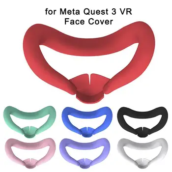 VR Face Cover For Meta Quest 3 Силиконовая маска для глаз Sweat Dust Resistant Сменная силиконовая накладка для лица Quest 3 VR Аксессуары