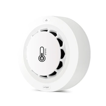 Wifi Беспроводная интеллектуальная дымовая сигнализация Сигнализация температуры и влажности Домашняя охранная дымовая сигнализация Управление приложением для домашней гостиной