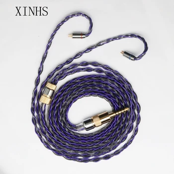 XINHS 8-жильный фиолетовый провод из серебряной фольги Графеновый гибридный кабель для обновления