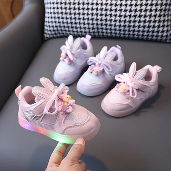 Zapatillas Детская обувь со светодиодной подсветкой2023Summer Boy Board Shoe Girl Дышащие полые полусандалии Детская повседневная обувь