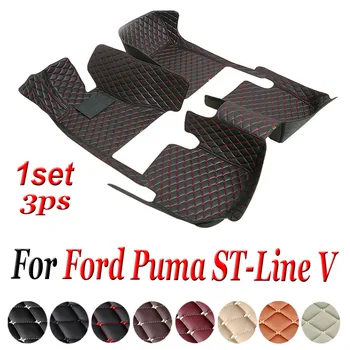 Автомобильные коврики для кроссовера Ford Puma ST-Line V 2020 2021 2022 Водонепроницаемый комплект автомобильных ковриков Alfombrillas Coche Автомобильные аксессуары