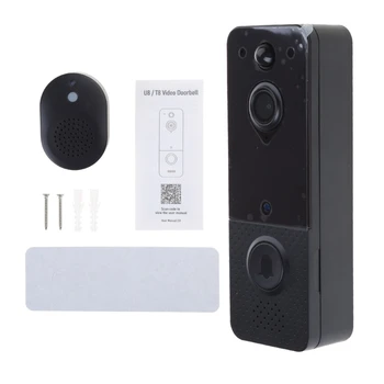 Беспроводная WiFi видеокамера для дверного звонка сChimes, интеллектуальные видеодверные звонки с камерой PIRМотиночное обнаружение NightVisions E65B