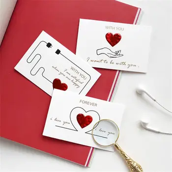 Благодарственная открытка Креативная День Рождения Романтическая Поздравительная Открытка 3D Любовь Сердце Форма Желание Открытка
