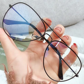 Готовые очки для близорукости Женщины Мужчины Двухлучевые Близорукие очки Металлическая оправа Минус диоптрии От -1.0 до -4.0 HD Очки по рецепту