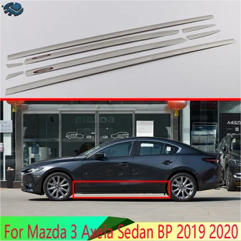 Для Mazda 3 Axela Sedan BP 2019 2020 Автомобильные аксессуары из нержавеющей стали Автомобильные аксессуары Молдинг кузова боковой двери Молдинг Накладка