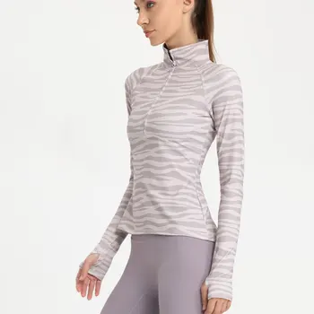 Женские спортивные куртки для женщин 2023 Тренировка, бег, спорт и отдых Рубашка для йоги с длинным рукавом