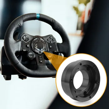 Запасные автомобильные аксессуары 70 мм Модифицированная гоночная игра Адаптер основания рулевого колеса Черный для Logitech G29 G920 G923 Оптовая торговля