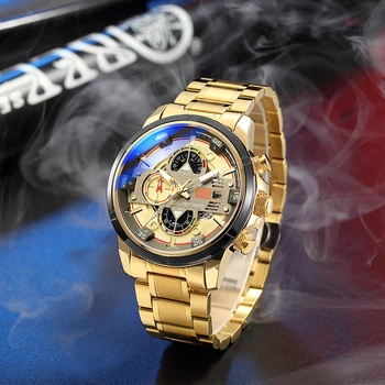 кварцевые наручные часы Водонепроницаемые мужские часы Мужские часы Автоматические механические бизнес-наручные часы Водонепроницаемые часы для мужчин