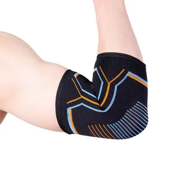 Компрессионные накладки для поддержки локтей Эластичный скоба для мужчин Женский баскетбол Волейбол Фитнес Протектор Рукава для рук