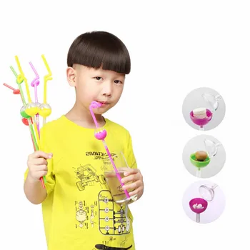 креативный футбол баскетбол соломинки для мальчиков украшение на день рождения детские принадлежности для вечеринок посуда соломинка для питья 10 шт./лот