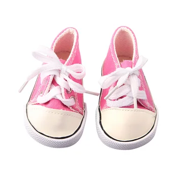 Кукольная обувь модные кроссовки для 45см американская кукла Спортивная обувь белая, черная, розовая, розовая, красная